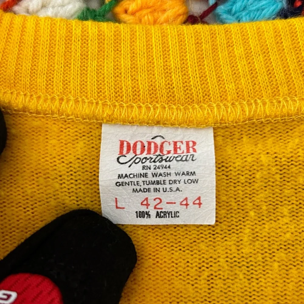 Vintage 60s 70s USA Made Dodger Sportswear Maryland Oxon Hill Band Embro…